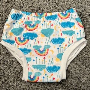 Reusable cloth training pants.